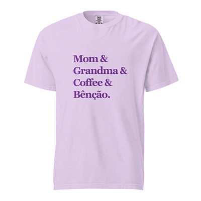 Mom & Grandma & Coffee & Bênção — Unisex T-Shirt